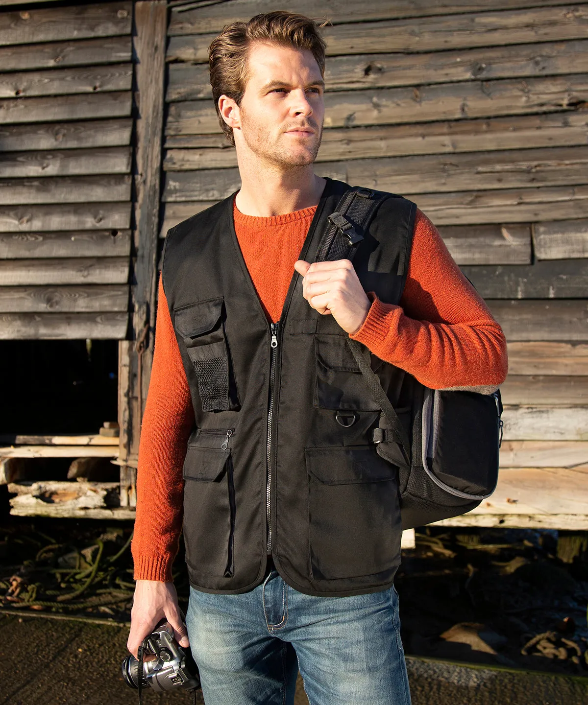 Adventure safari waistcoat | Orange