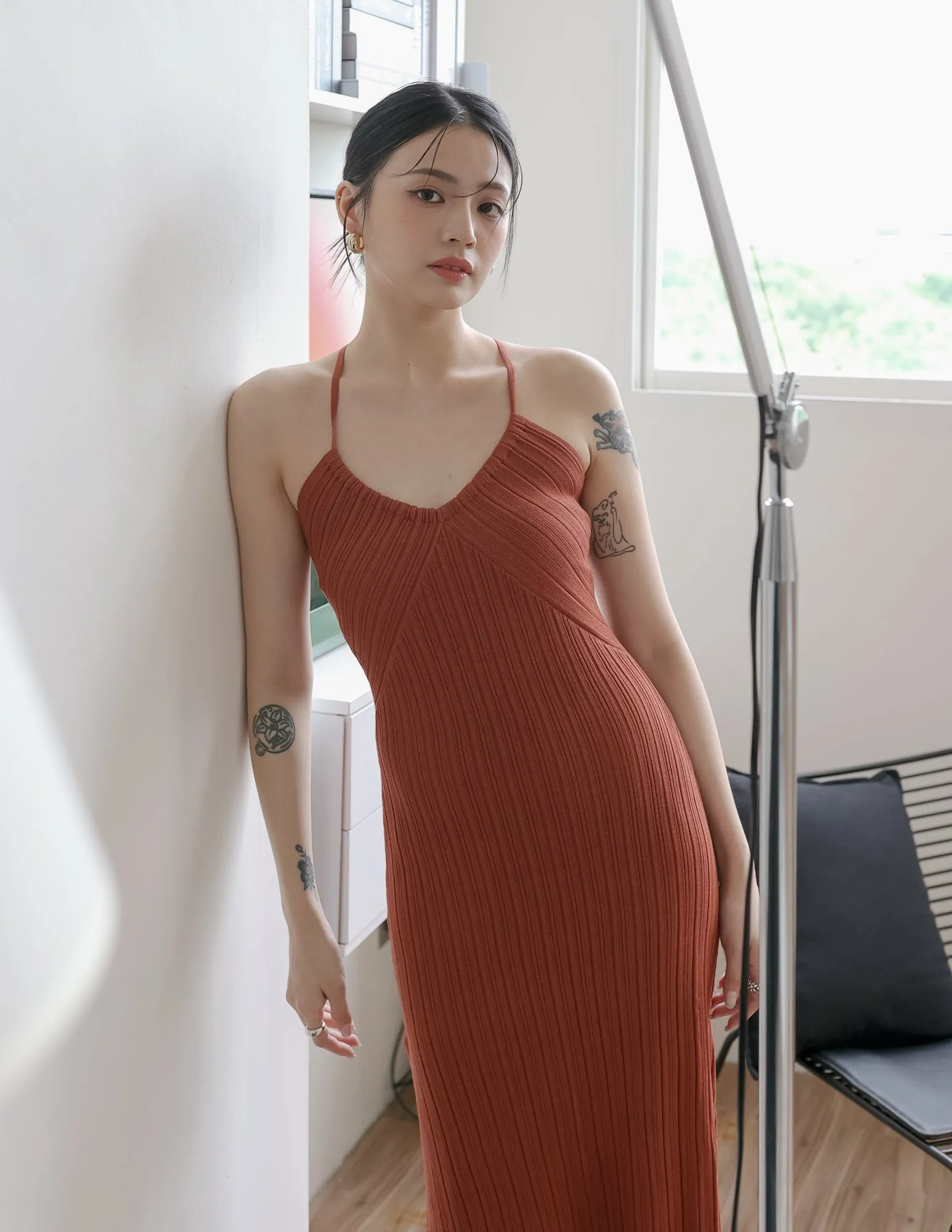 Alayna Dress in Rust