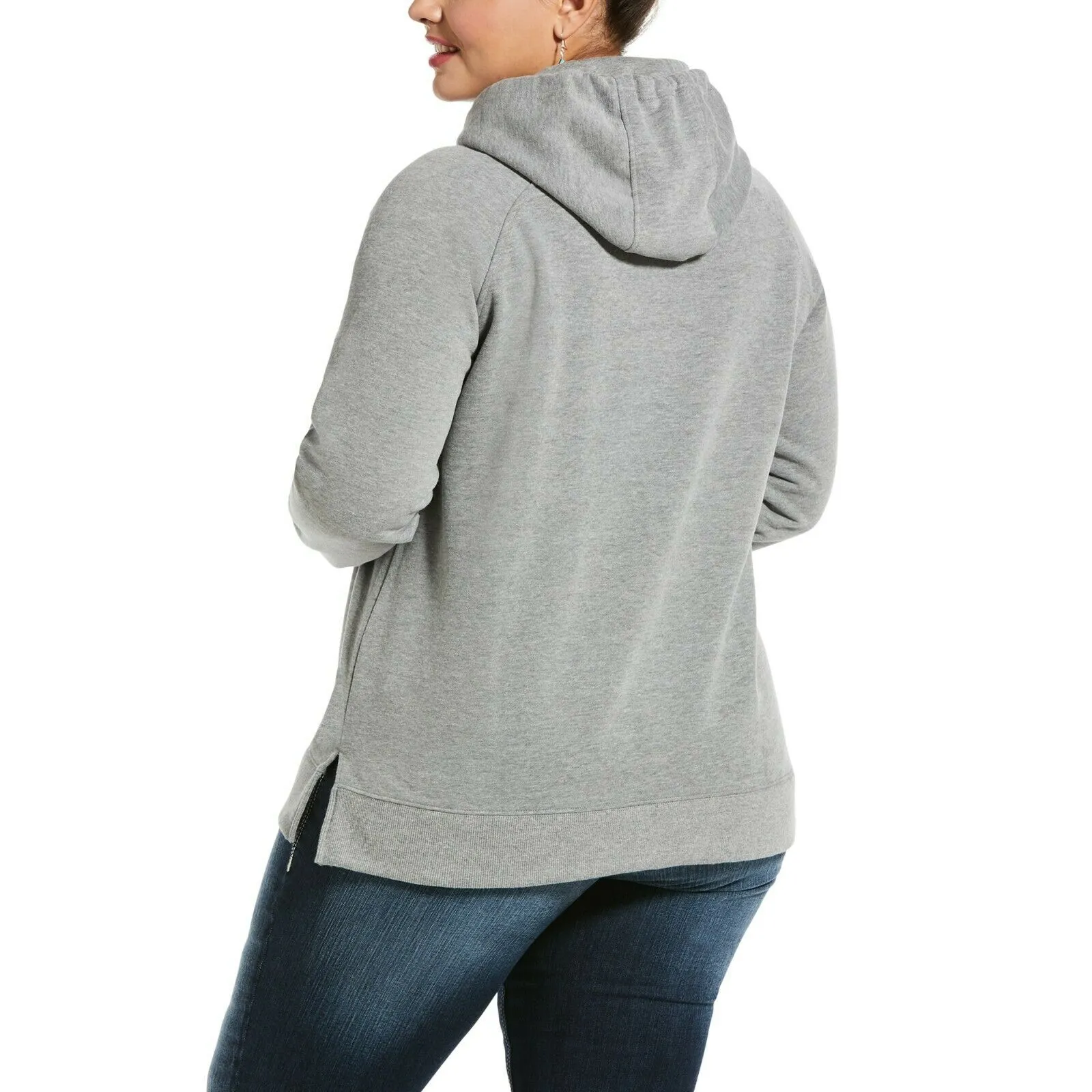 Ariat® Ladies REAL Serape Logo Heather Grey Hoodie 10032854