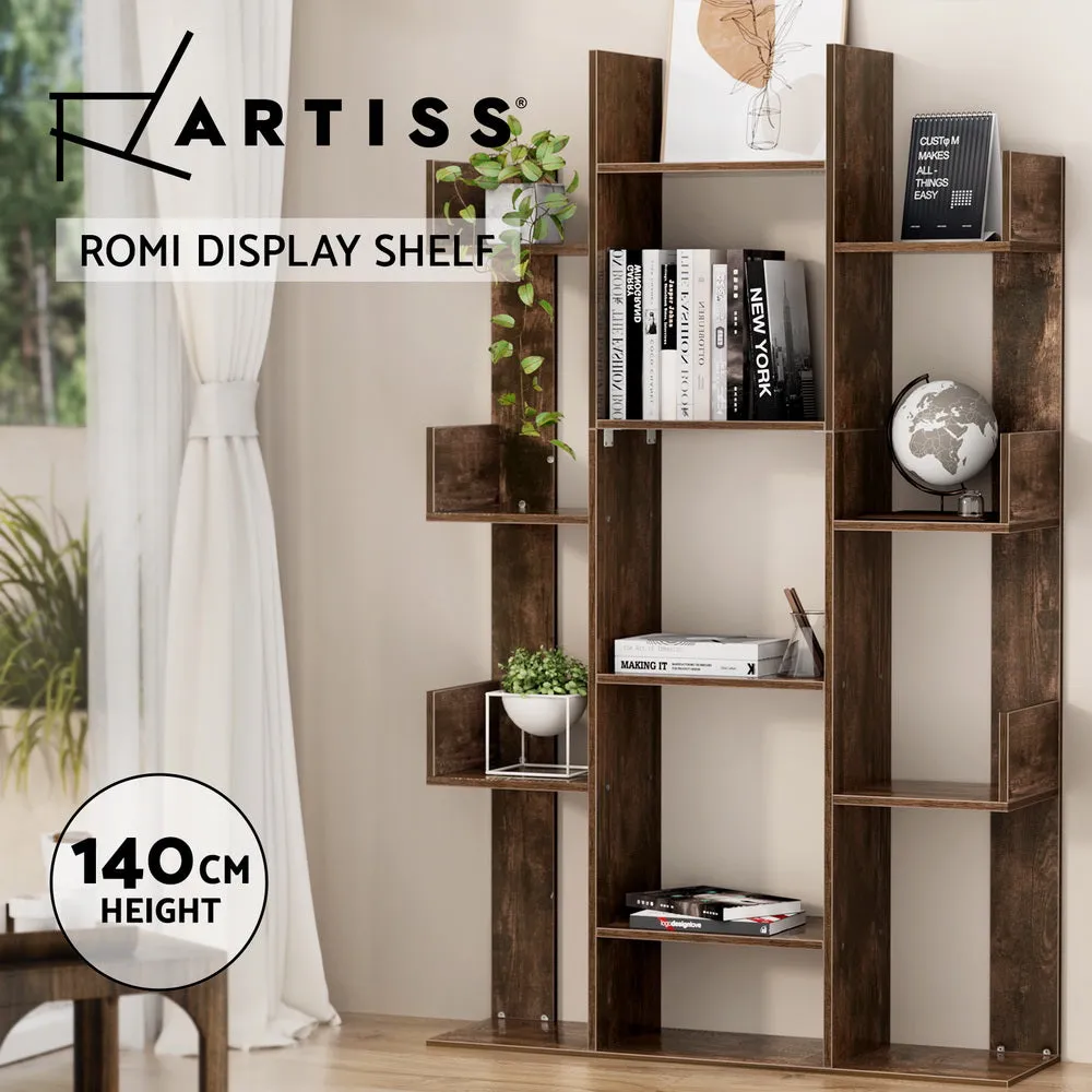 Artiss Tree-Shaped Bookshelf Romi Walnut