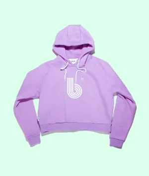 BABES CROPPER LAVENDER HOODIE