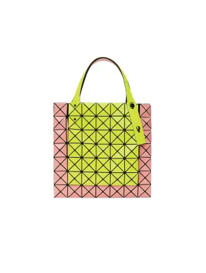 Bao Bao Issey Miyake Coral/Yellow Mini Prism Kangaroo Tote