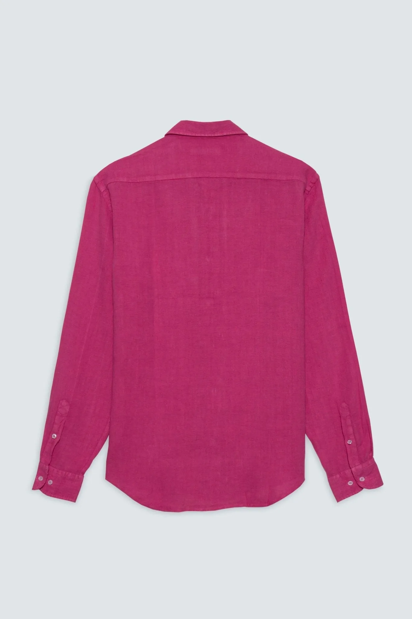 basic linen shirt fuxia gin