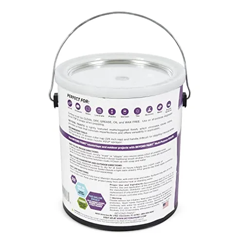 Beyond Paint BP19 Furniture, Cabinets and More All-in-One Refinishing Paint Gallon No Stripping, Sanding or Priming Needed, Pebble