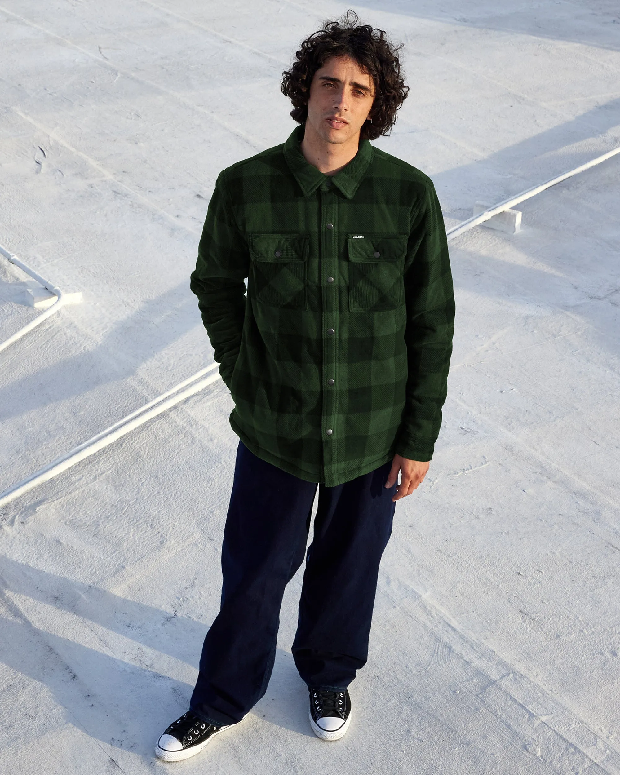 Bowered Fleece Long Sleeve - Dark Pine