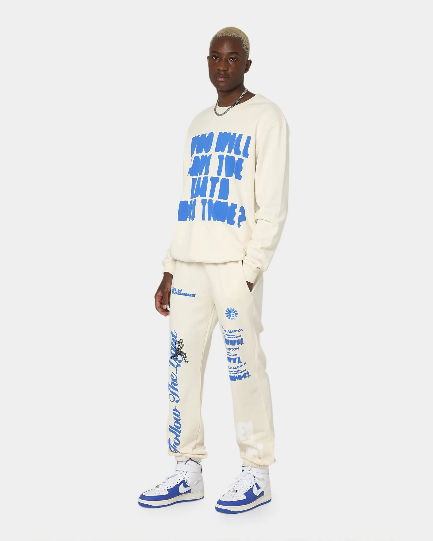 Brockhampton New Light Track Pants Off White