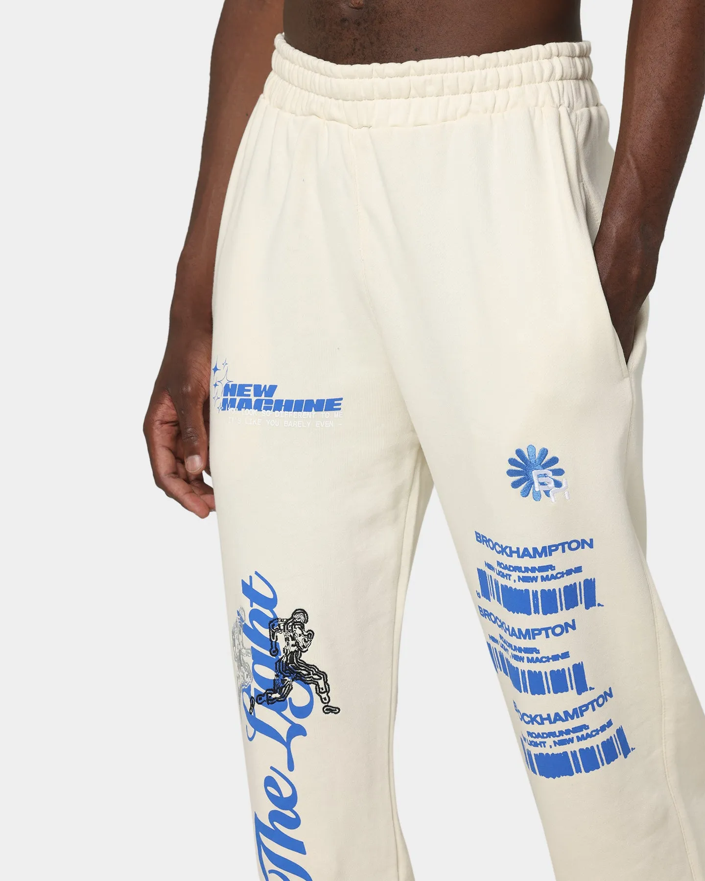 Brockhampton New Light Track Pants Off White