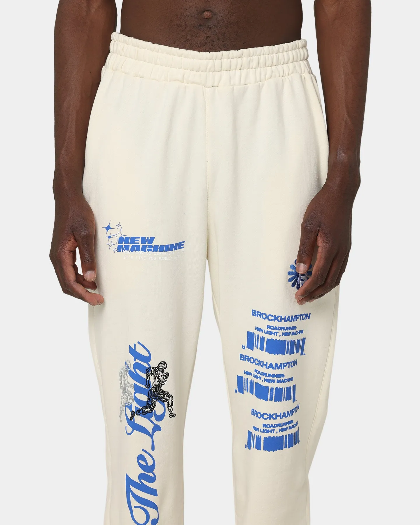 Brockhampton New Light Track Pants Off White