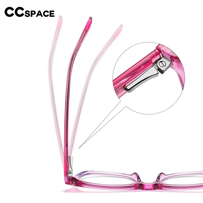 CCspace Children's Unisex Full Rim Square Tr 90 Titanium Frame Eyeglasses 54574