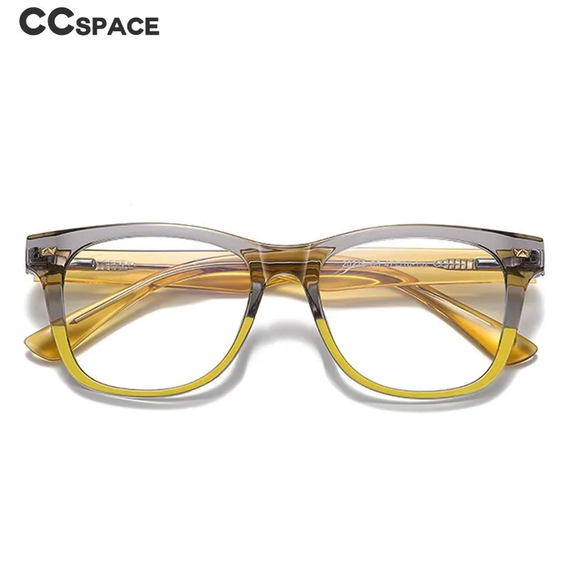 CCspace Children's Unisex Full Rim Square Tr 90 Titanium Frame Eyeglasses 54574