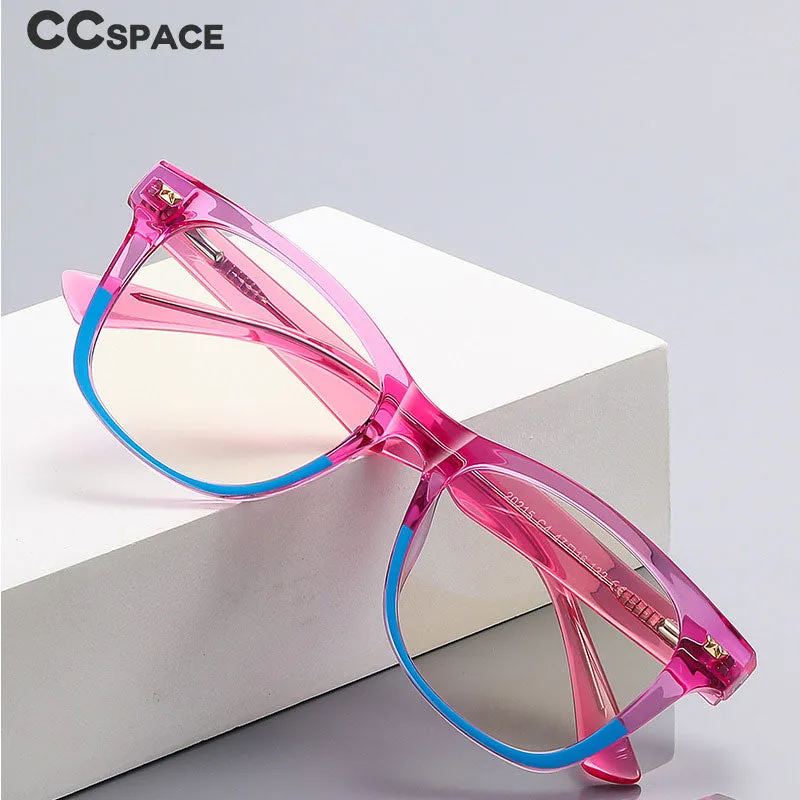 CCspace Children's Unisex Full Rim Square Tr 90 Titanium Frame Eyeglasses 54574