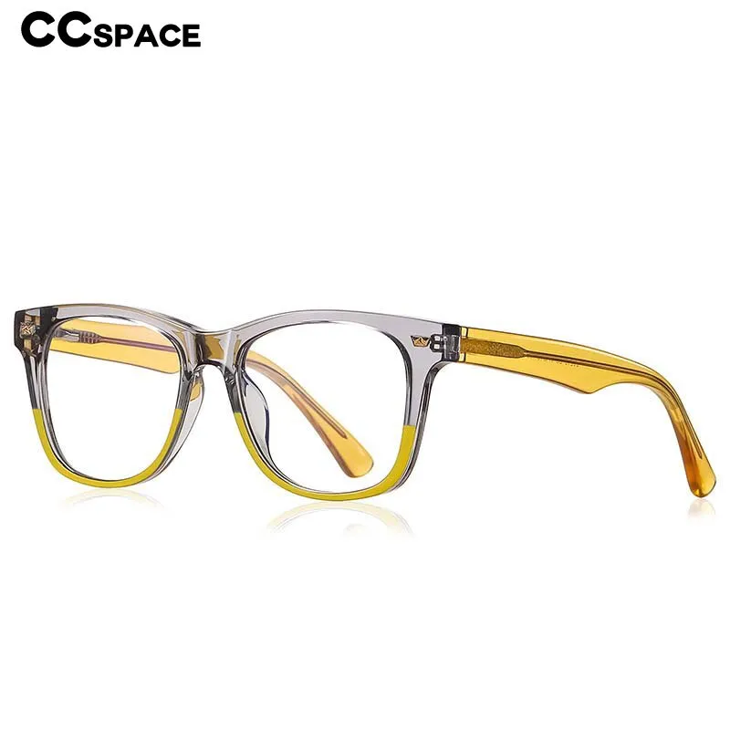 CCspace Children's Unisex Full Rim Square Tr 90 Titanium Frame Eyeglasses 54574