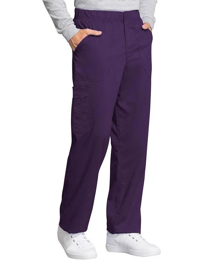 Cherokee Workwear Revolution Tech Men's Mid Rise Straight Leg Zip Fly Tall Pant