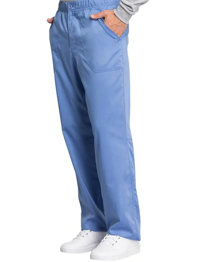 Cherokee Workwear Revolution Tech Men's Mid Rise Straight Leg Zip Fly Tall Pant