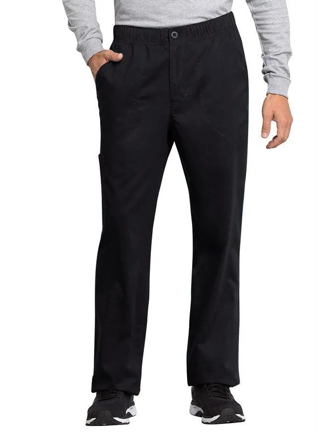 Cherokee Workwear Revolution Tech Men's Mid Rise Straight Leg Zip Fly Tall Pant