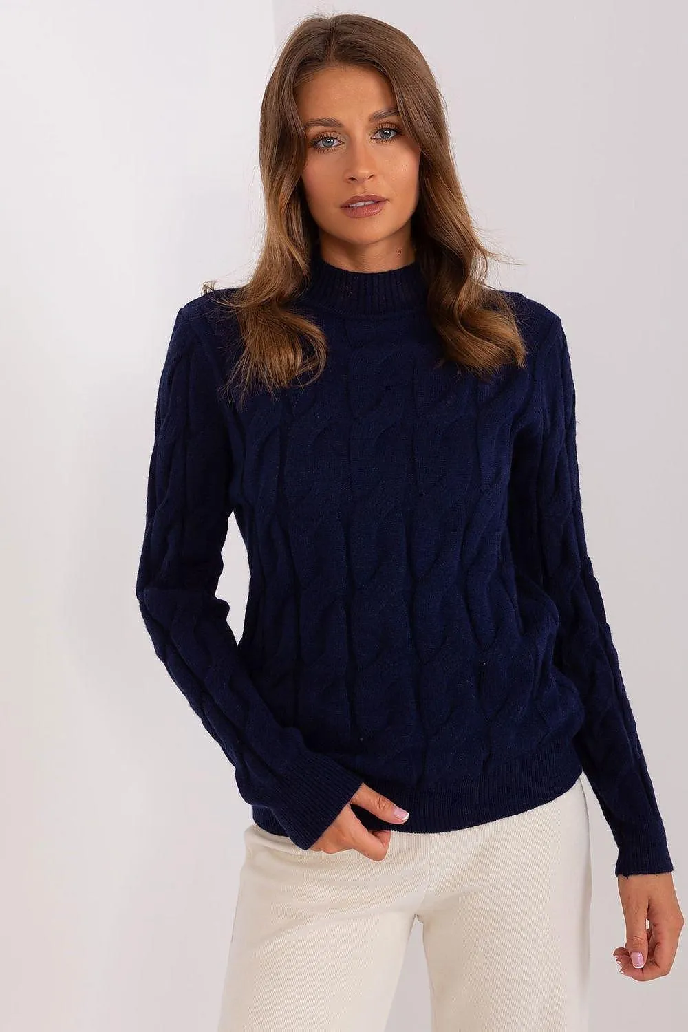 Chic Women's Turtleneck Knit Sweater