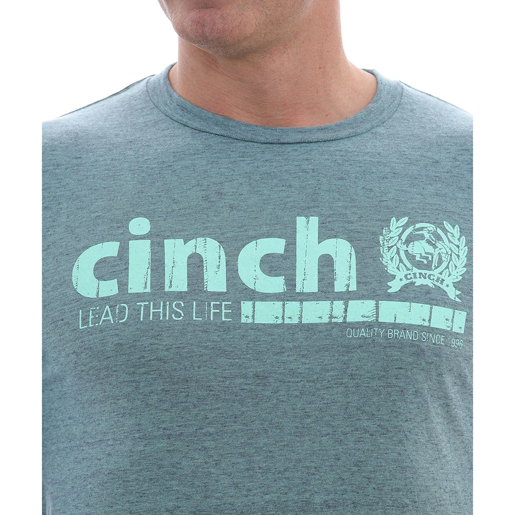 Cinch Men's Heather and Turquoise T-Shirt