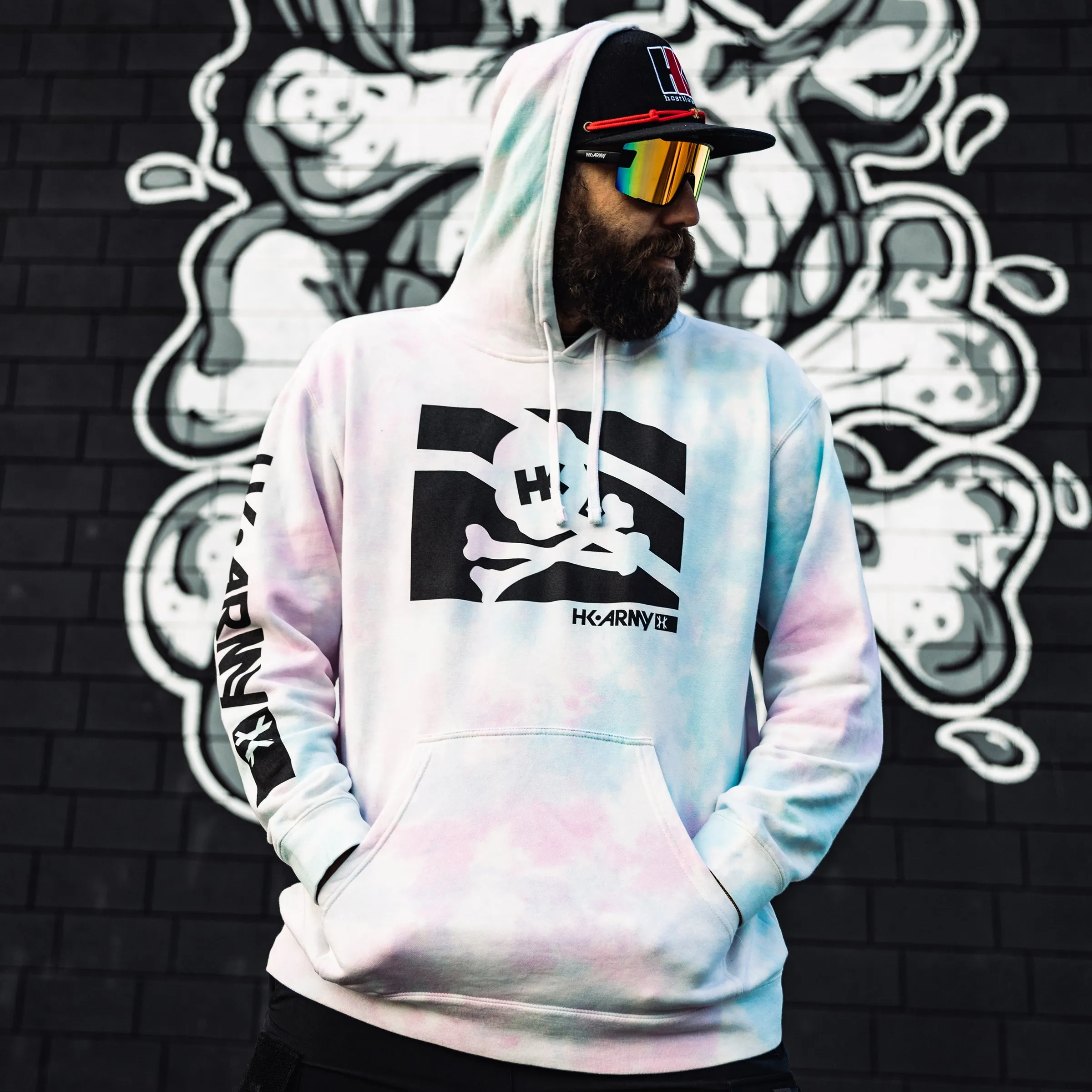 Clip Hoodie - Bubblegum Tie Dye