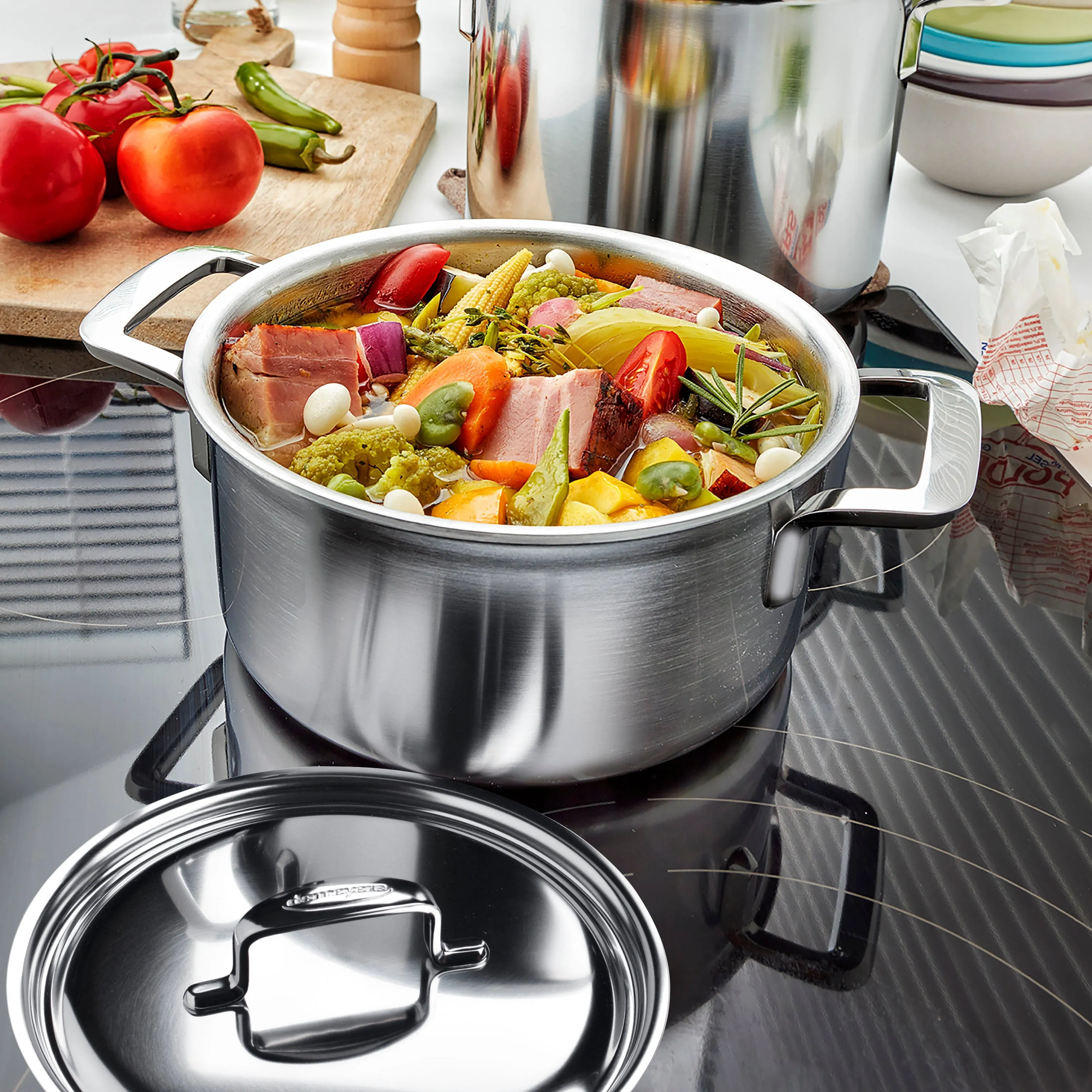 Demeyere 5-Plus 9-quart Stainless Steel Dutch Oven