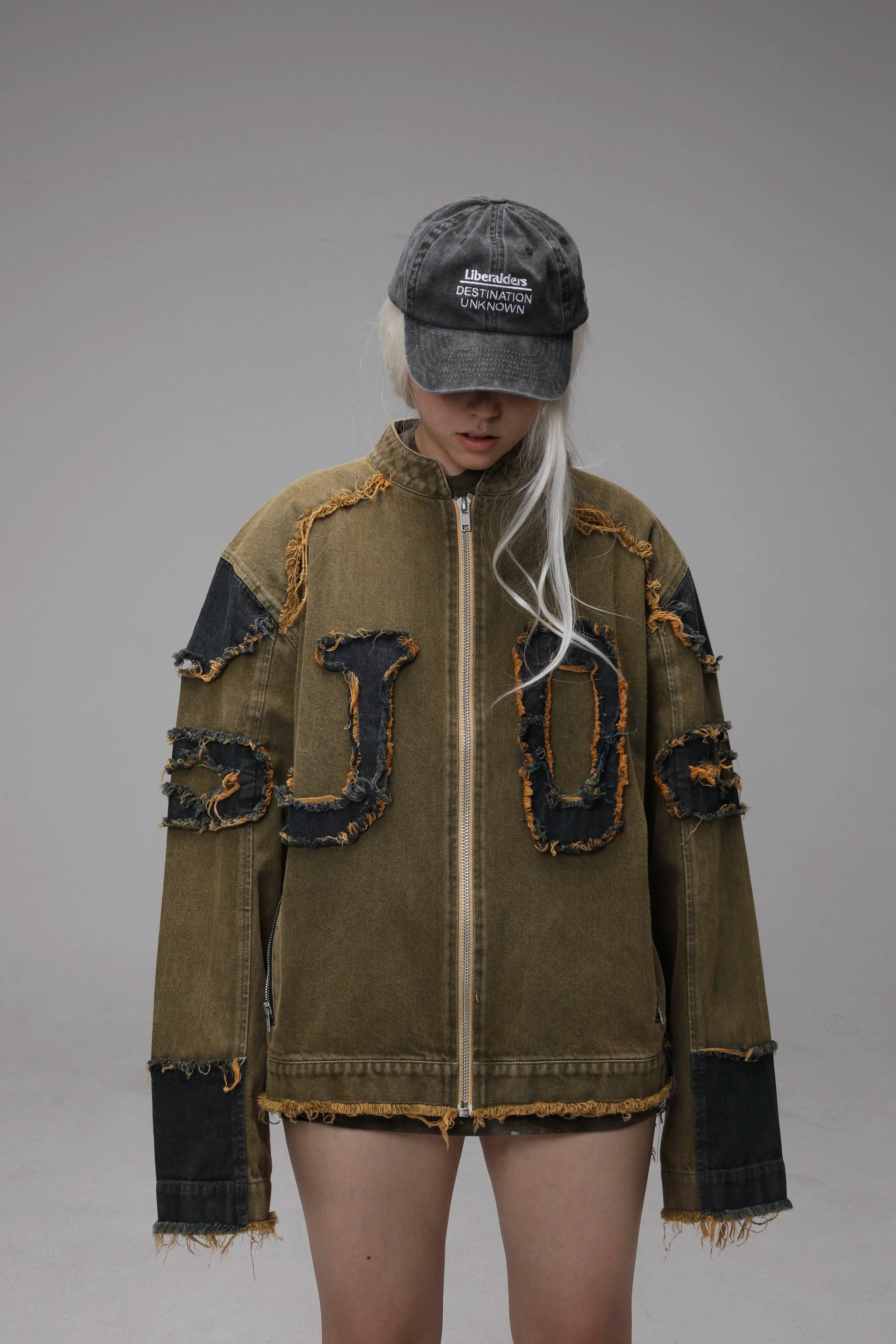 Distressed Jacket With Appliqué