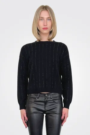 Embellished Sweater - Black