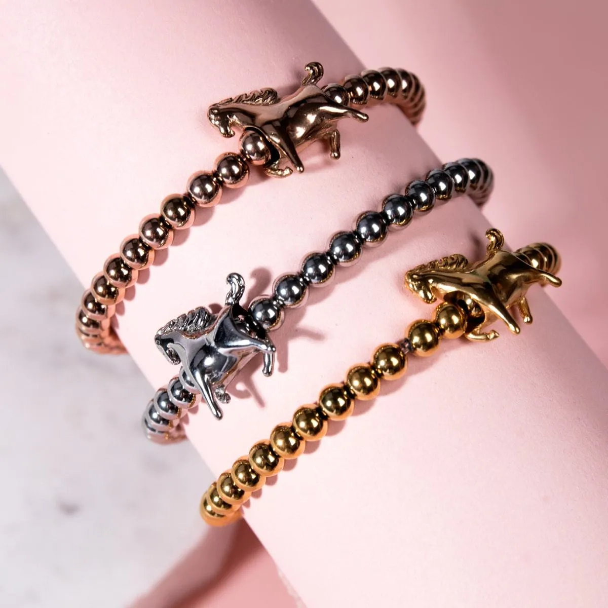 Equestrian | 18k Gold | Horse Charm Bracelet