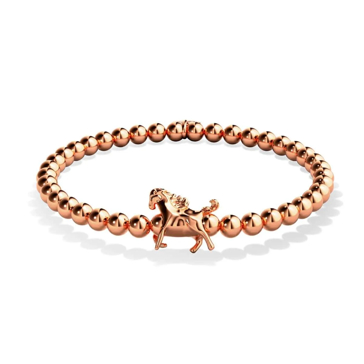 Equestrian | 18k Rose Gold | Horse Charm Bracelet