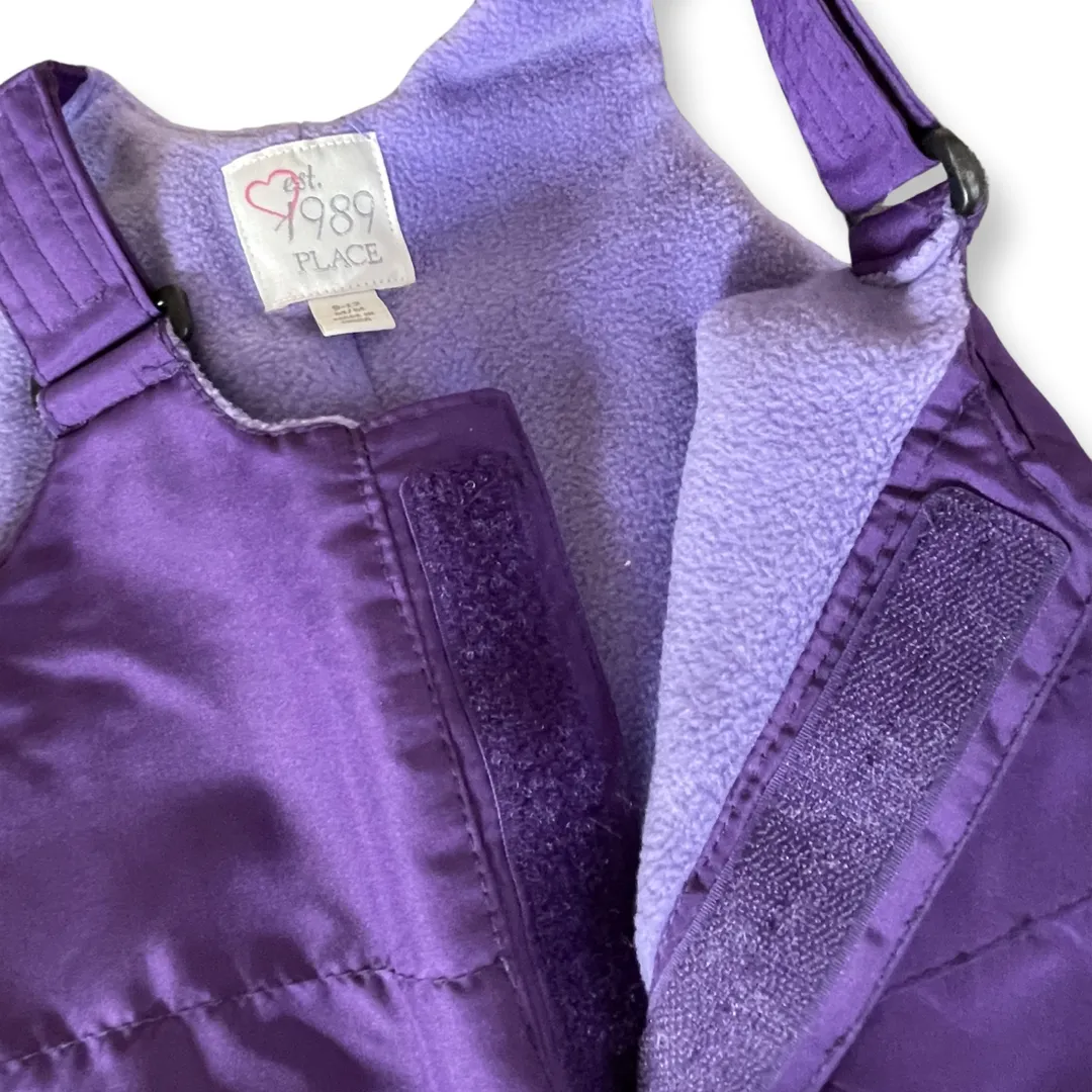 Est. 1989 Place Purple Snow Bib/Pants - 9-12 mo.