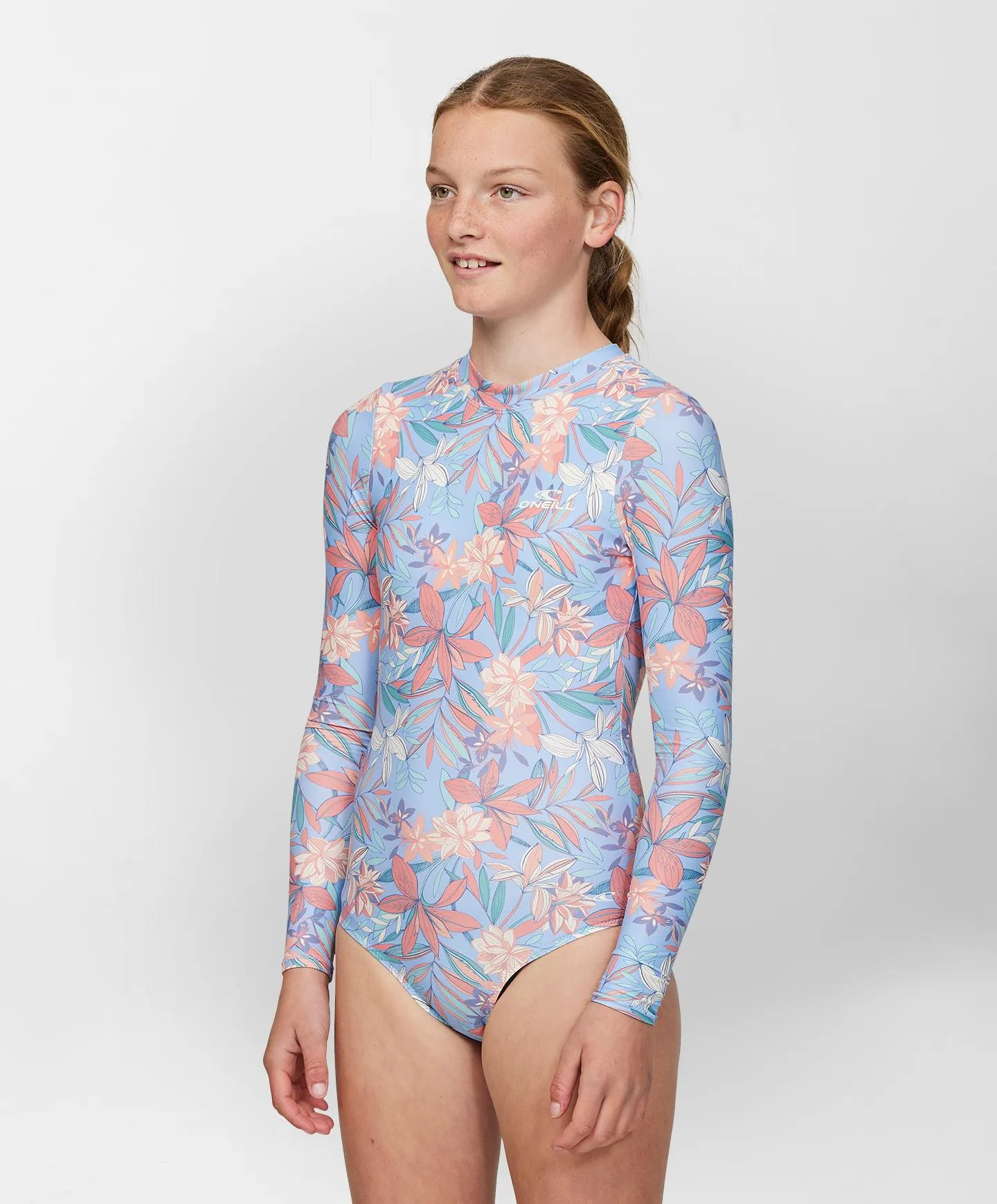 Girls Laney BZ Surf Suit - Blue Floral