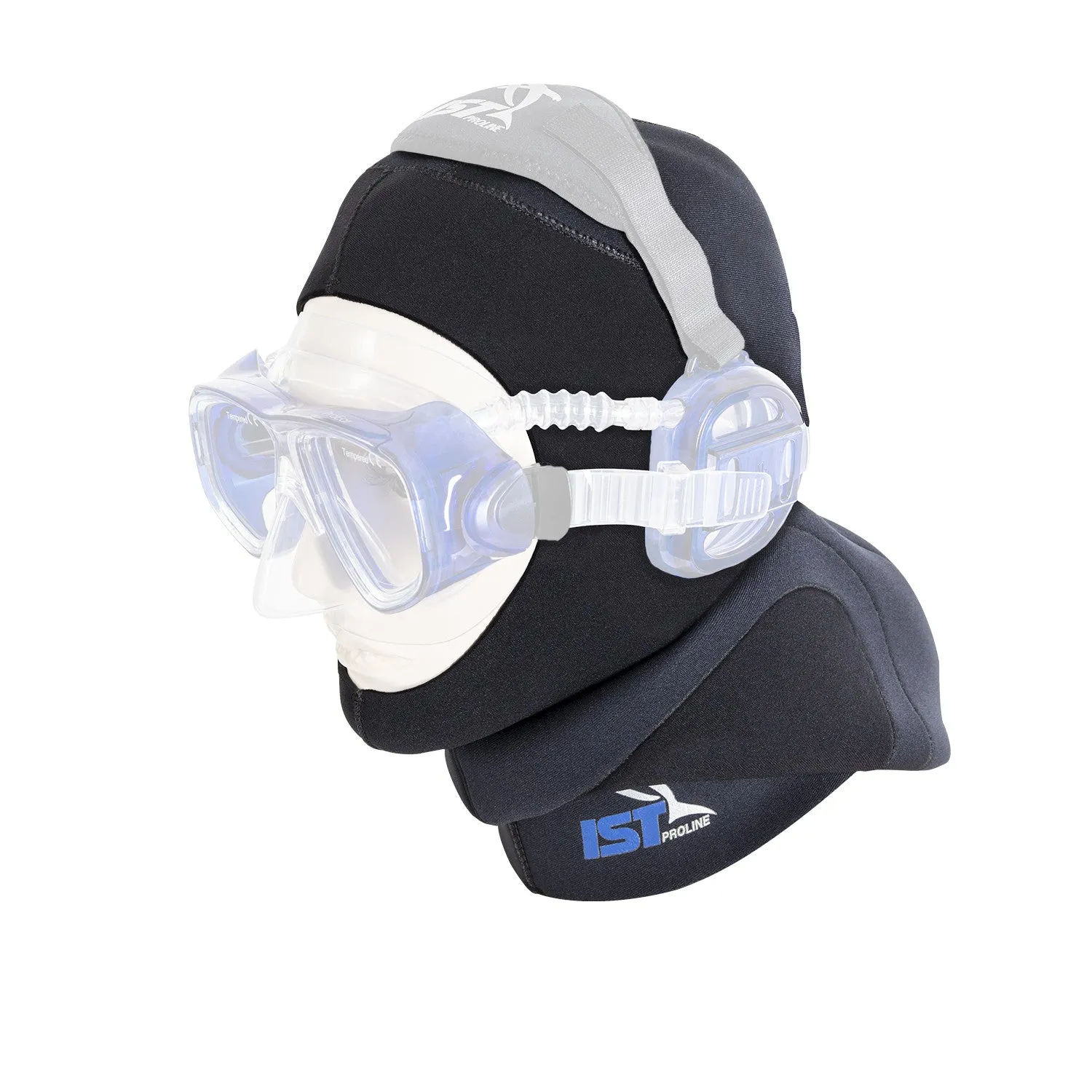 IST HD-6 Dual Layer 5mm Neoprene Dive Hood, For Use with ProEar Mask