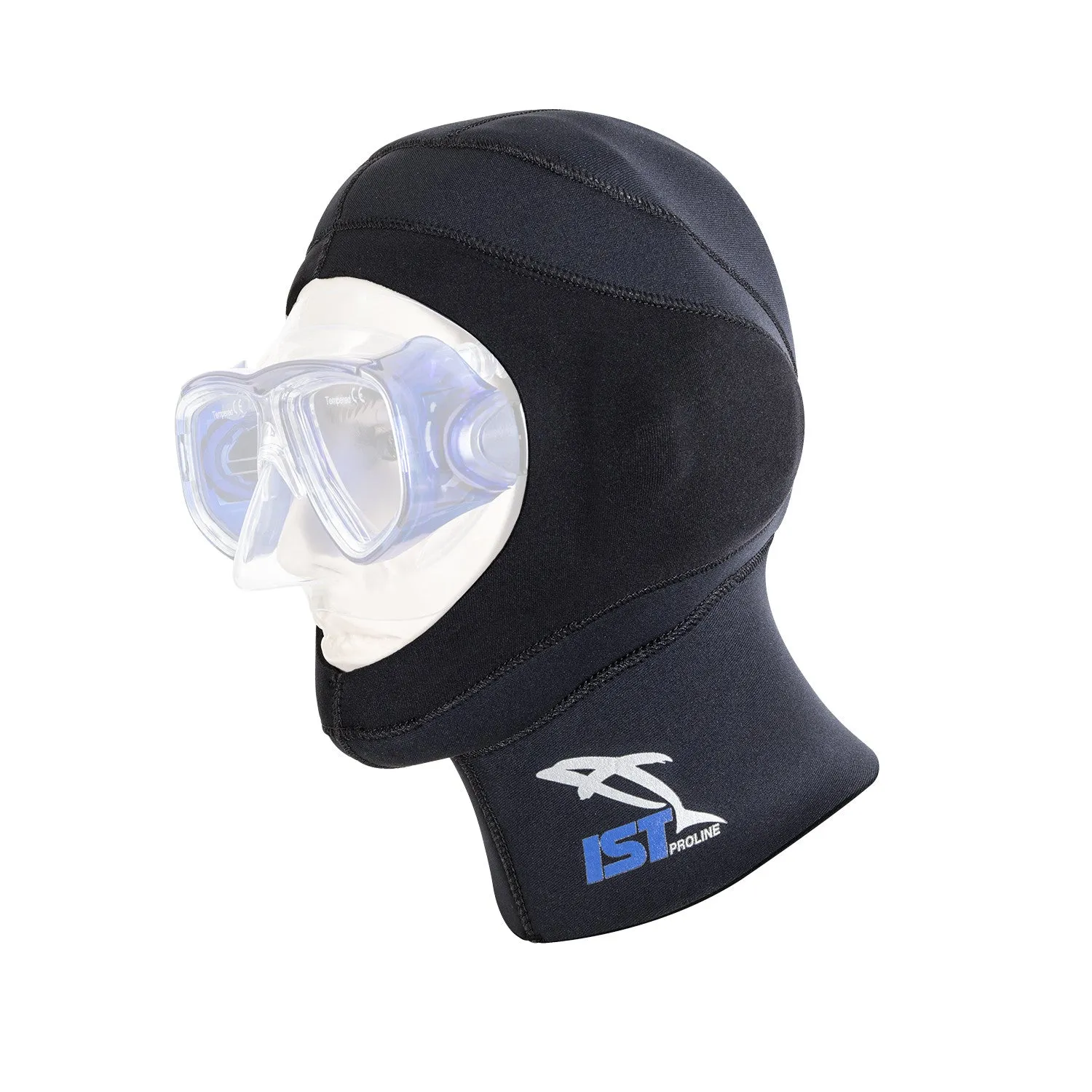 IST HD-6 Dual Layer 5mm Neoprene Dive Hood, For Use with ProEar Mask