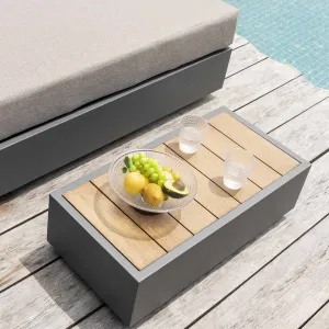 Jardin Aluminium Outdoor Side Table, Granite