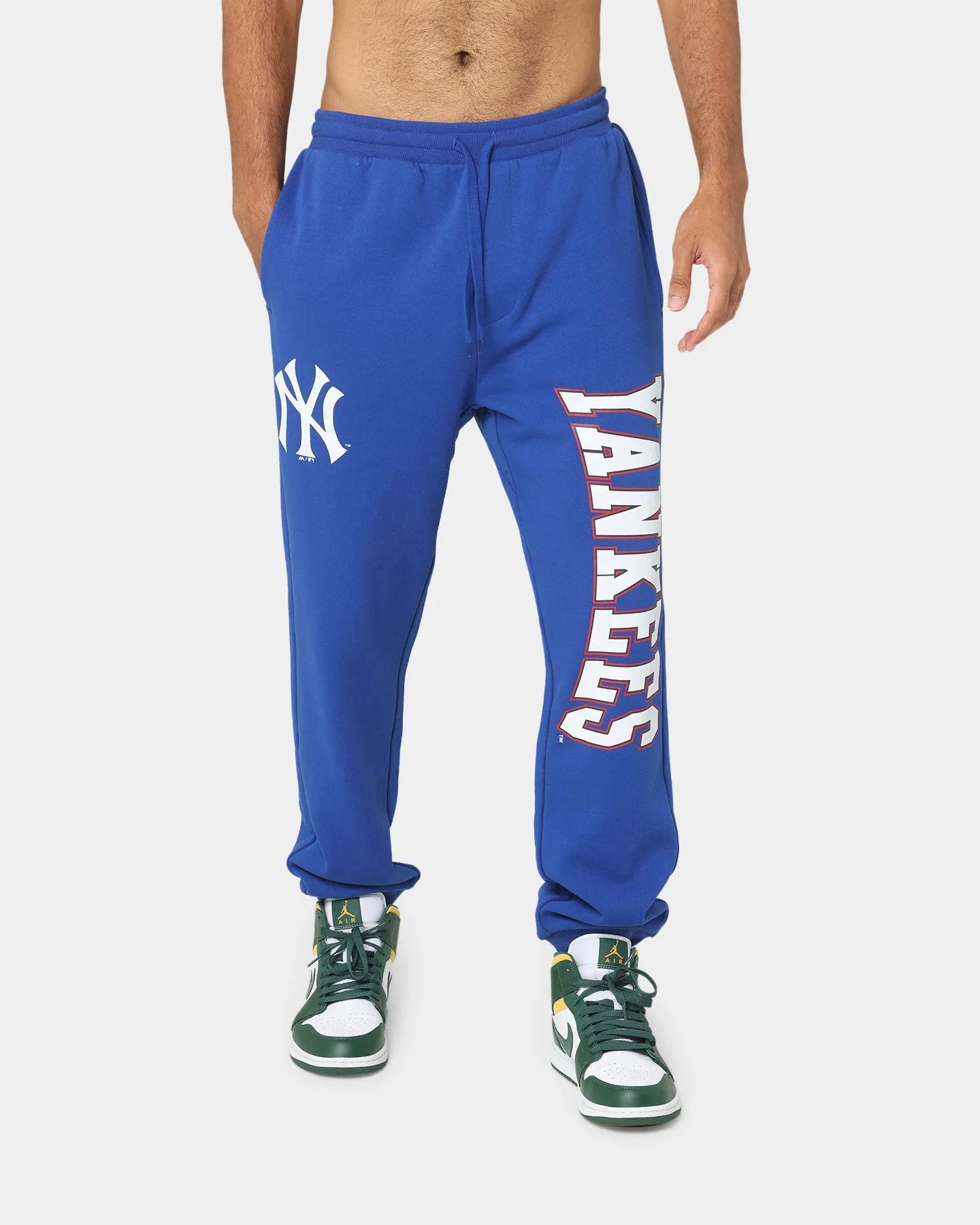 Majestic Athletic New York Yankees Vintage Sports Arch Track Pants Dark Blue