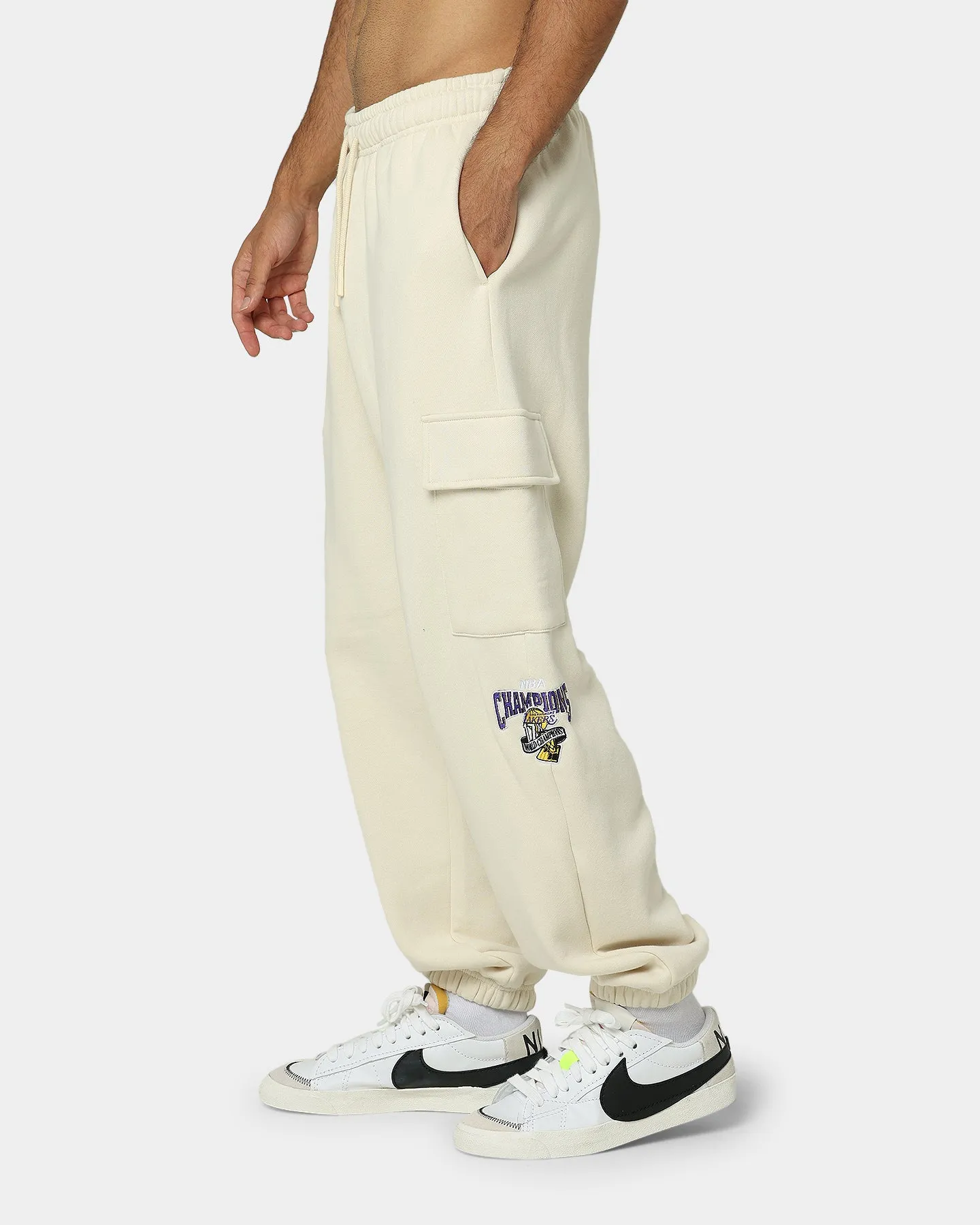 Mitchell & Ness Los Angeles Lakers Cargo Fleece Sweat Pants Khaki