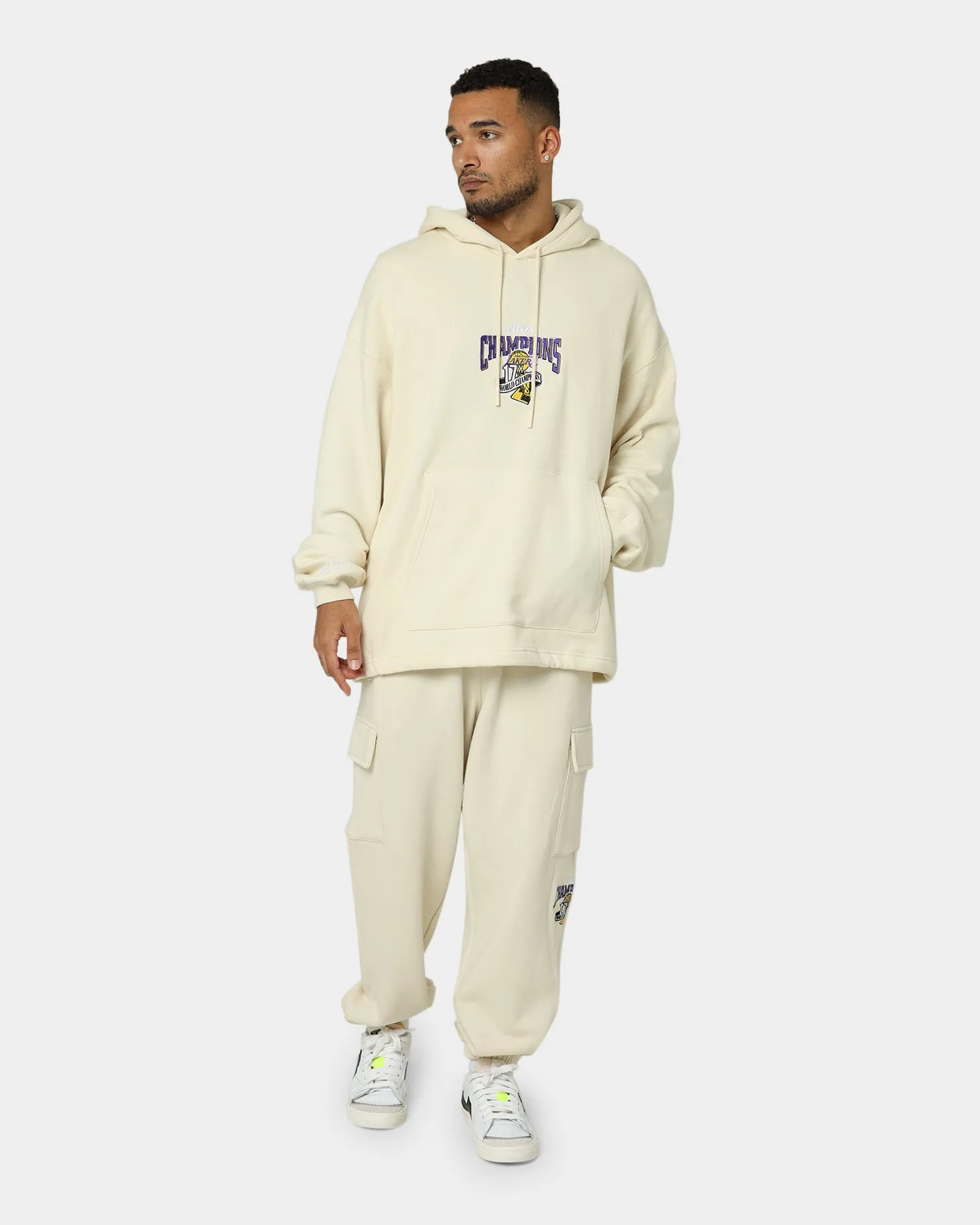 Mitchell & Ness Los Angeles Lakers Cargo Fleece Sweat Pants Khaki