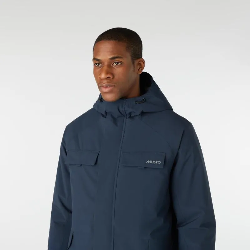 Musto Insulated Mens Primaloft Rain Jacket - Navy