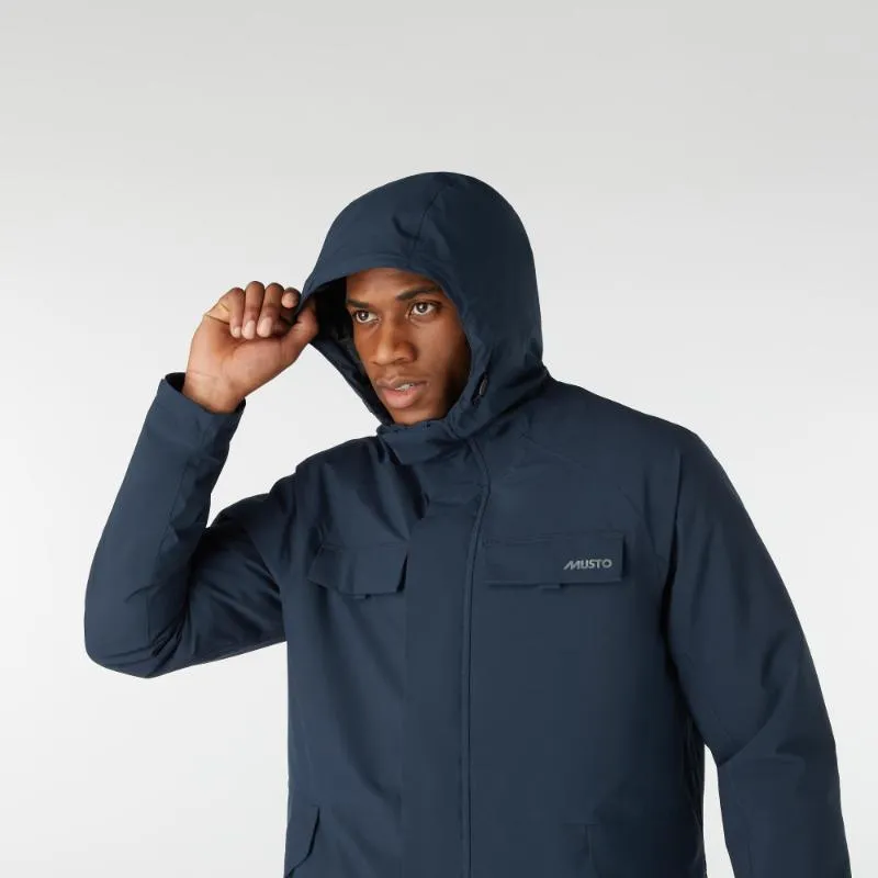 Musto Insulated Mens Primaloft Rain Jacket - Navy