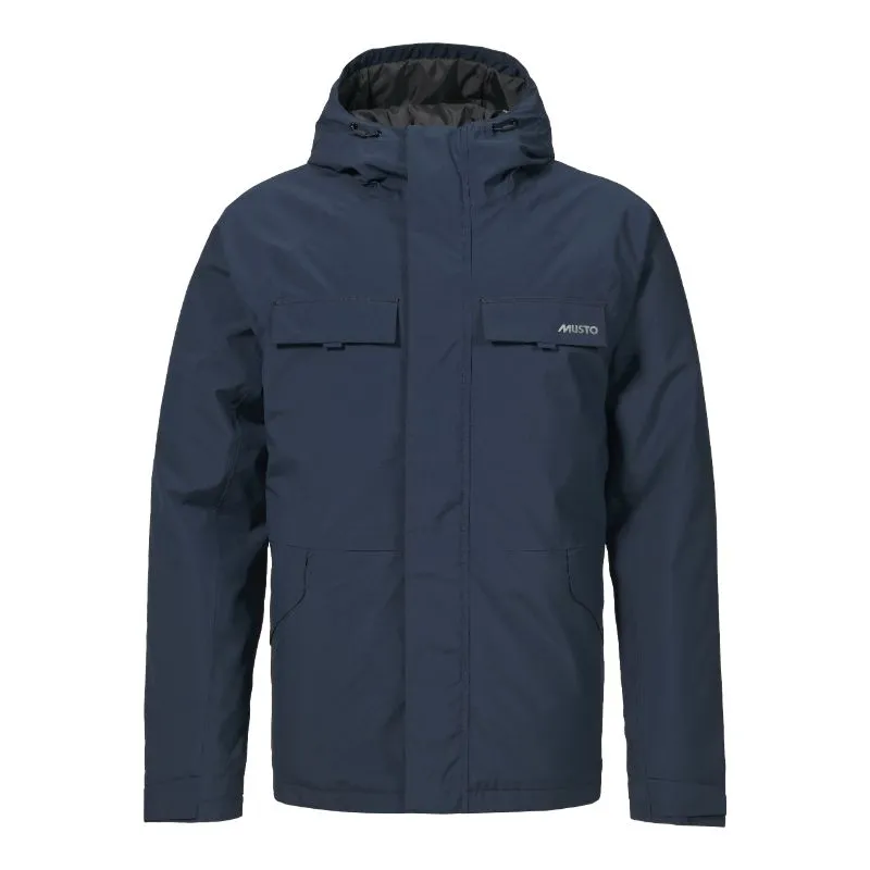 Musto Insulated Mens Primaloft Rain Jacket - Navy