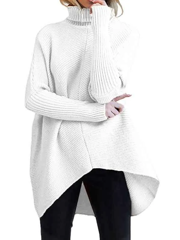 Oversized Turtlenecks for Women Pullover Knit Tops