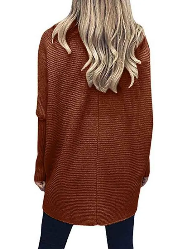 Oversized Turtlenecks for Women Pullover Knit Tops