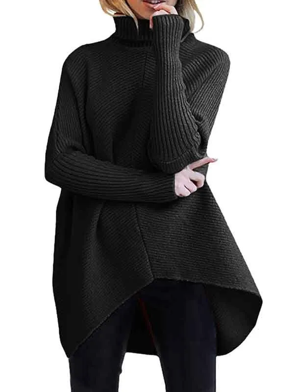 Oversized Turtlenecks for Women Pullover Knit Tops