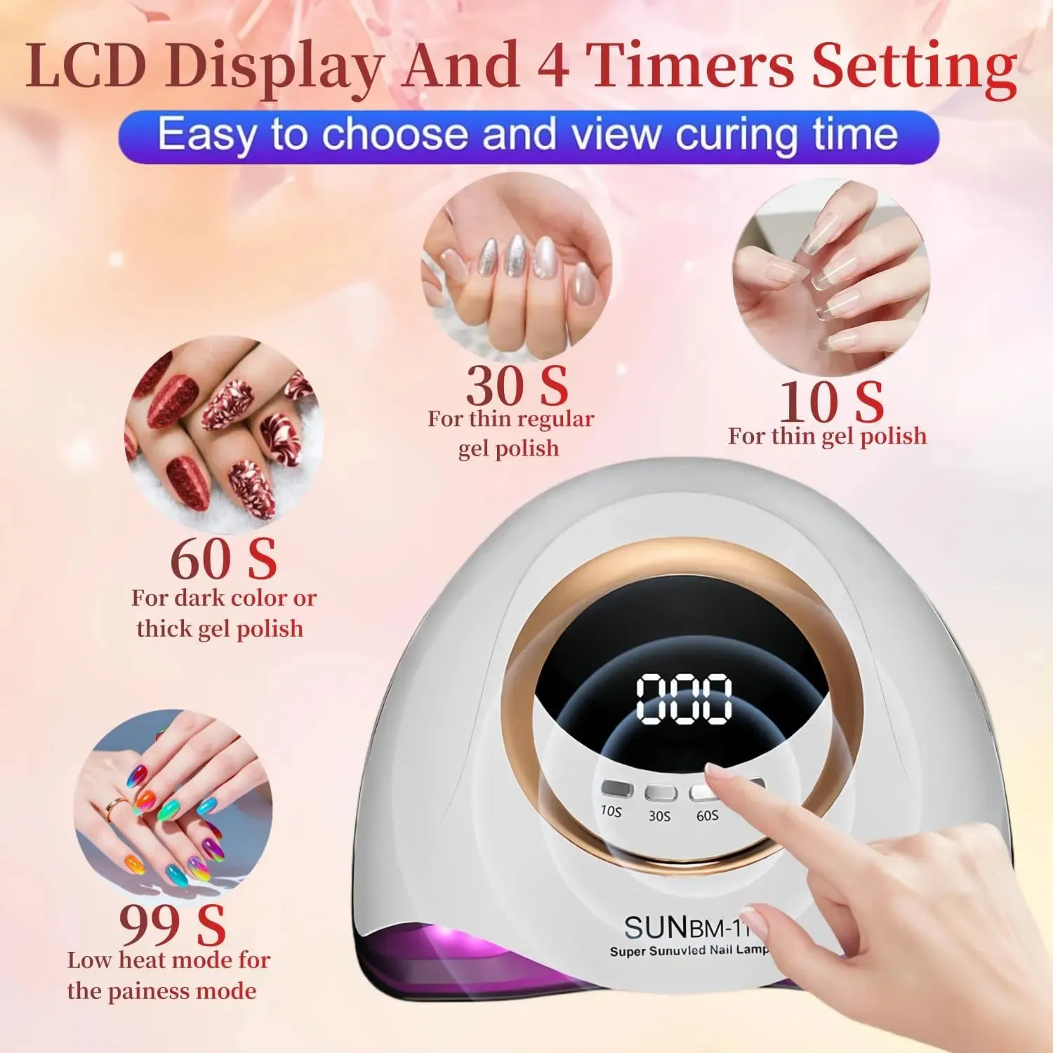 Professional UV LED Nail Lamp for Nails Gel Polish