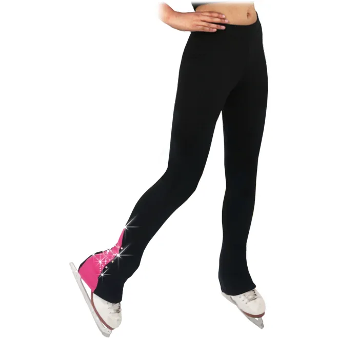 PS883P Contract Elite Polartec Spiral Fleece Figure Skating Pants with Crystals