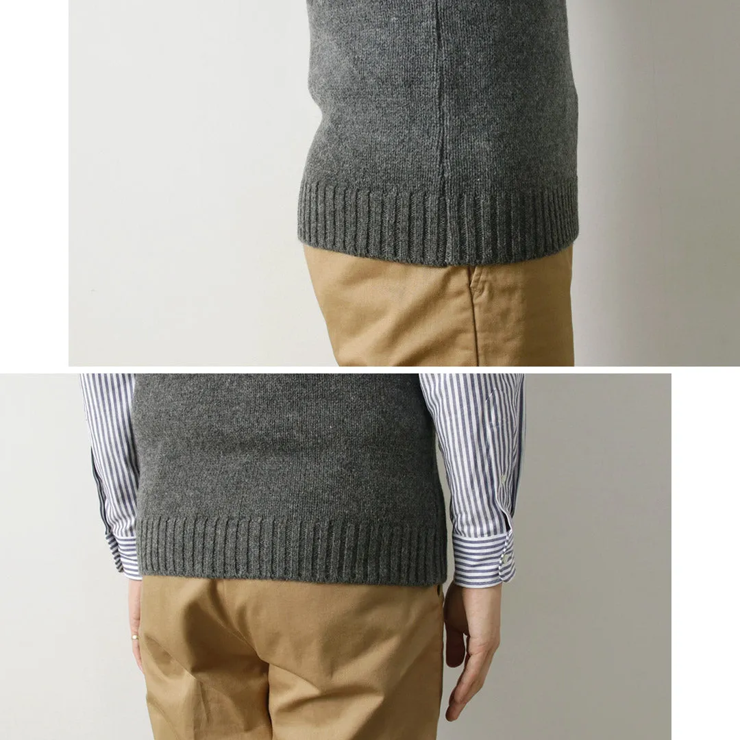 SOGLIA / Landnoah British Wool Crew Neck Knit Vest