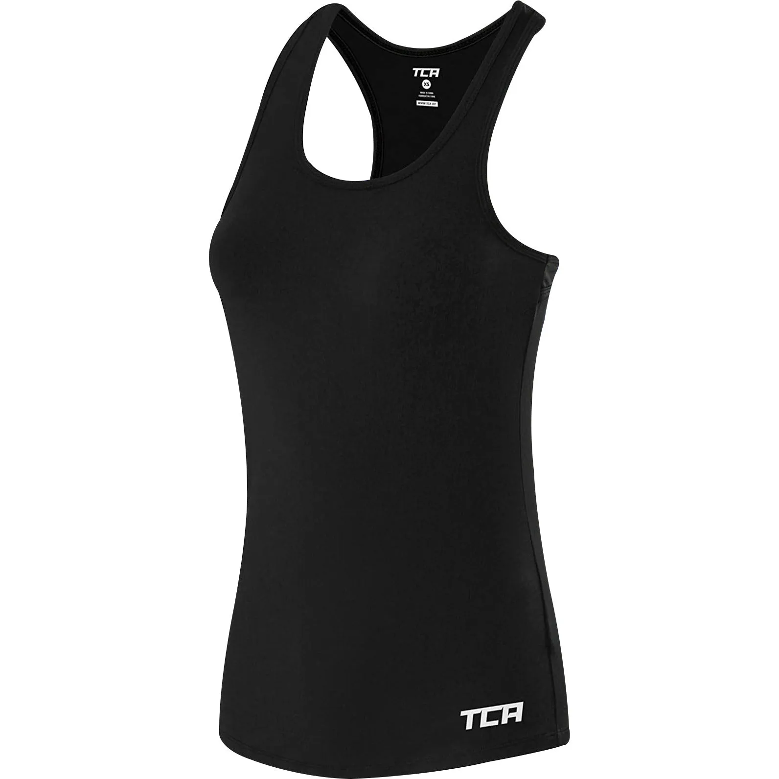 TCA Tech Racerback Womens Running Vest Tank Top - Black