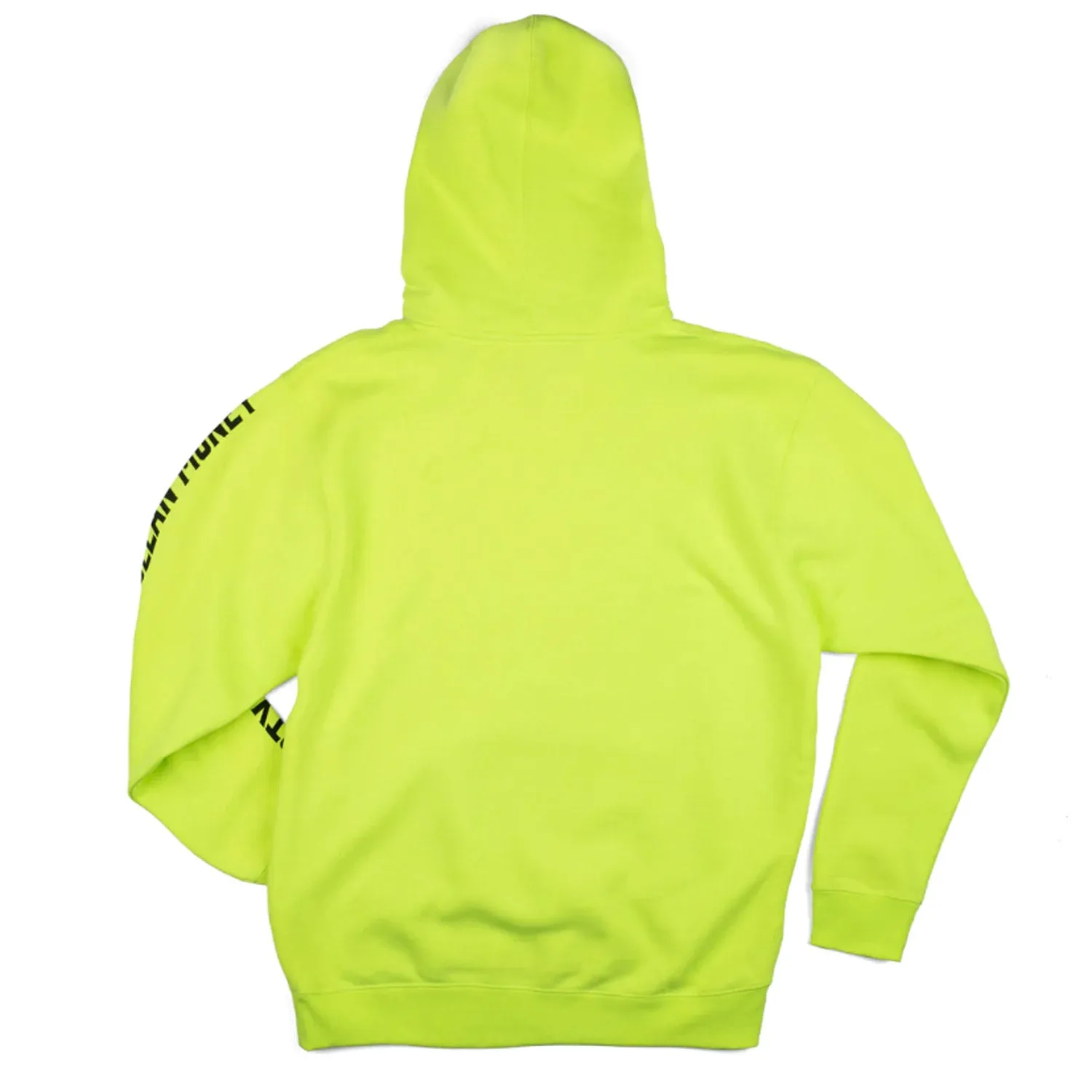 Troll Co. Men's Blaze Yellow "Dirty Hands Clean Money" Sleeve Logo Hoodie