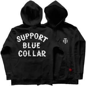 Troll Co. Men's "Support Blue Collar" Fleece Hoodie