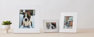 white lacquer picture frames