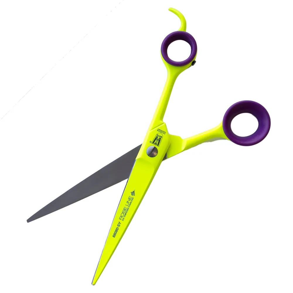 Witte Roseline 8.25" Straight Scissors - Art Series - Fluoro Yellow