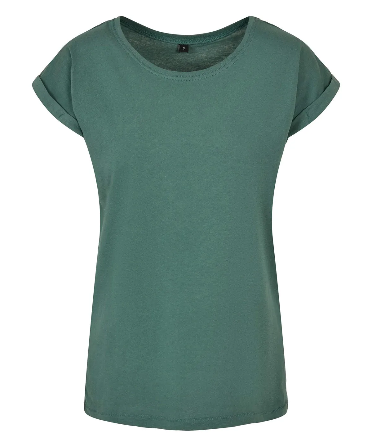 Womens extended shoulder tee | Pale Leaf